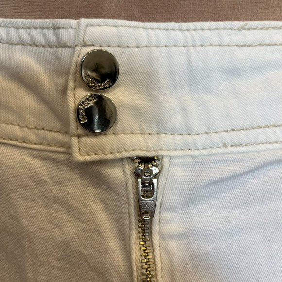 Lez a Lez White Embroidered Skirt Sz 28 - Picture 6 of 12